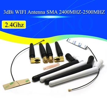 2PCS 2.4 Ghz 3 dbi Antena WIFI 2.4 G RP SMA Macho Universal Antenas Amplificador WLAN Router Antenne de Refuerzo 2400-2500mhz