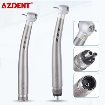 Dental LED Integrar E generador de Alta Velocidad pieza de mano 4 Spray de Agua de Cerámica Cojinete de Empuje el Botón de la Cabeza Estándar 2 Agujeros 4 Agujeros