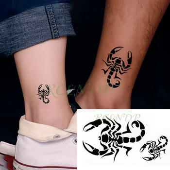 Impermeable etiqueta Engomada Temporal del Tatuaje del escorpión de aves pequeñas Tatto Flash del Tatuaje Falso Tatuajes de la Mano de la Pierna del Brazo para Niños de Hombres, Mujeres y niño