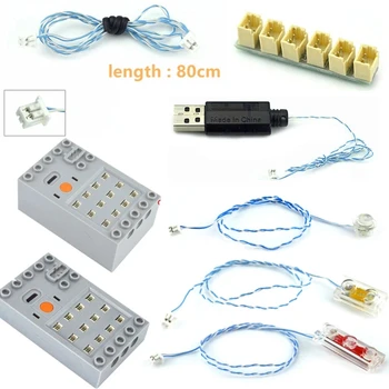 Conecting Cable 1.35 pin de la Luz de Batería, Luces de LED Compatible con moc Calle de la Ciudad Sola lámpara Pin puerto de Accesorios de Luz