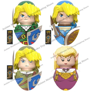 WM bloques WM6053 La Leyenda de Zelda Bloques de Construcción de dibujos animados Juego de Enlace de la Princesa Zelda de Acción de Mini Figuras de juguete de la Asamblea Juguetes de Regalo
