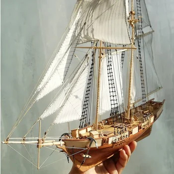 Nueva Versión de la Escala 1/96 De Clásicos de la Antigua Nave de la madera en la Construcción de modelos de Kits de Harvey 1847 Velero de Madera DIY Decoraciones para el Hogar