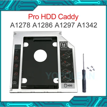 Nuevo SATA 3.0 9.5 mm 2º HDD Caddy caja de disco duro Optibay SSD funda Para Macbook Pro 13