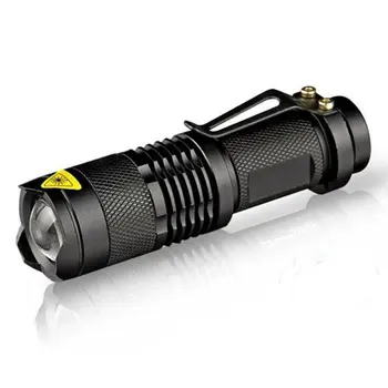 Impermeable Linterna Led con Zoom de la venta Caliente de Auto Defensa no tazer choque Mini Flash de la Luz de la Antorcha Linterna de bolsillo