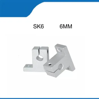 SK6( 6MM)4PCS Vender Caliente de Alta Calidad de Resistir la Corrosión del Soporte del Eje Lineal del Soporte del Eje Lineal de Varilla de CNC Router SK6