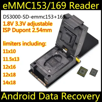 ALLSOCKET eMMC153/169-Adaptador SD FBGA153 BGA169 para Samsung, Toshiba, Kingston Skhynix Sandisk NAND de Memoria Flash eMMC de Programación