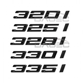 Coche ABS Tronco Letras del Logotipo Emblema de la Insignia de la etiqueta Engomada Para BMW Serie 3 320i 325i 328i 330i 335i E46 E90 E91 E92 F30 F31 F34 G20 G30